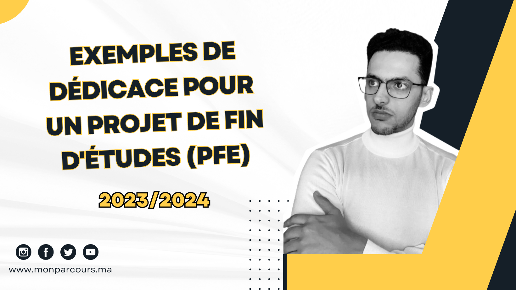 Exemples de dédicace pour un Projet de Fin d'Études (PFE)