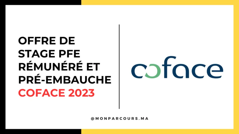 Offre de Stage PFE Rémunéré et Pré-Embauche Coface 2023