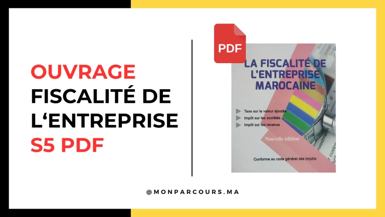 Fiscalité de l’Entreprise Ouvrage S5 PDF (Ibrahim AOUID)