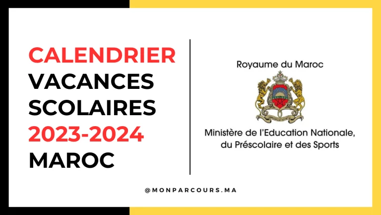 Calendrier Vacances Scolaires 2023-2024 Maroc