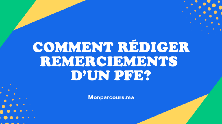 Remerciements PFE Licence