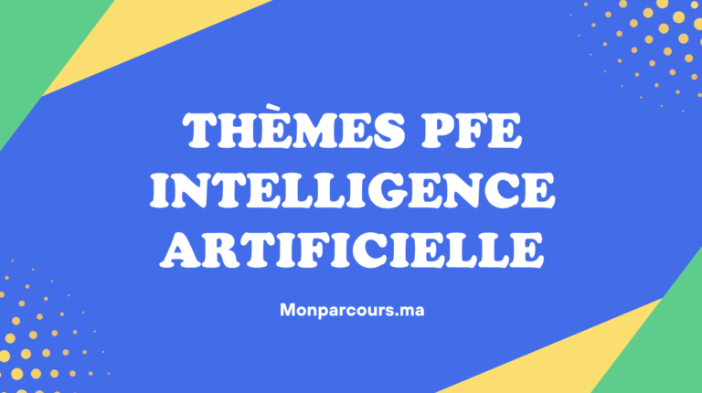 Thèmes PFE Intelligence Artificielle