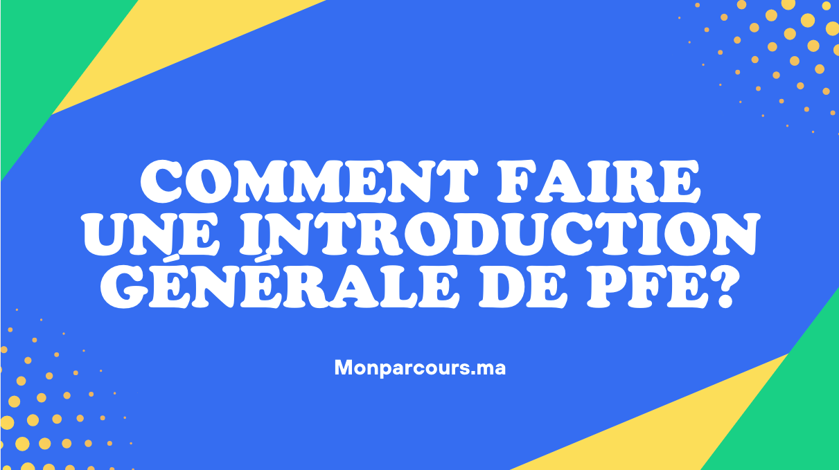 Introduction Générale PFE Licence