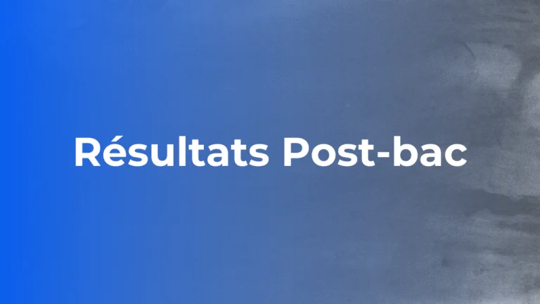 Résultats post-bac